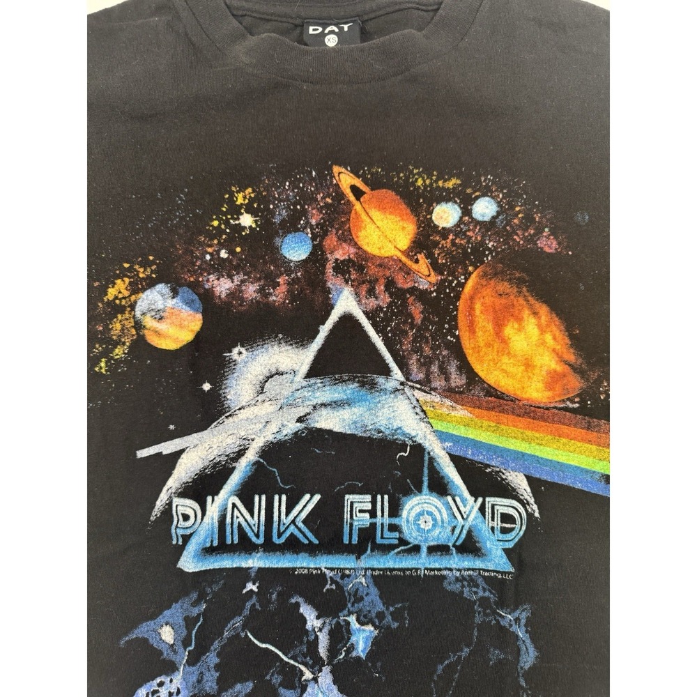 Pink Floyd Dark Side of the Moon T-Shirt Mens XS Black Prism Space Album Tee - Picture 4 of 5